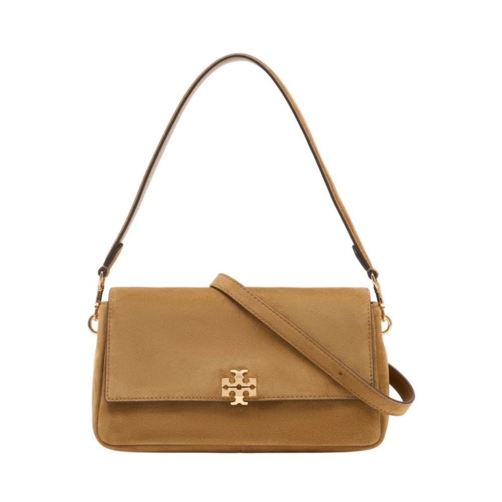 Tory Burch Women's Brown Shoulder Bags, One Size, Charlie Small Shoulder Bag