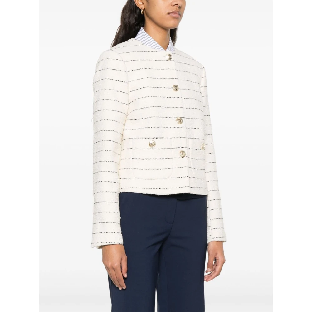 Semicouture Elegant Cream Jacket Ss25 Beige Dames