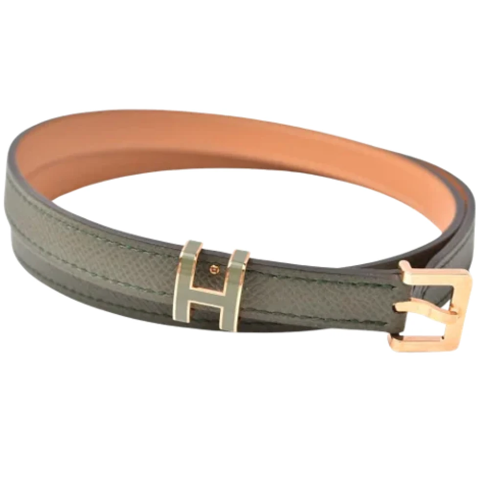 Hermès Vintage Pre-owned Leather belts Green Dames