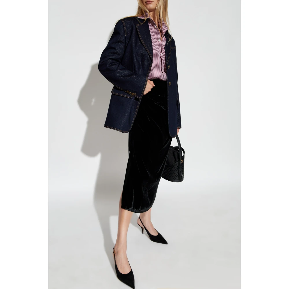 ETRO Loszittende denim blazer Blue Dames