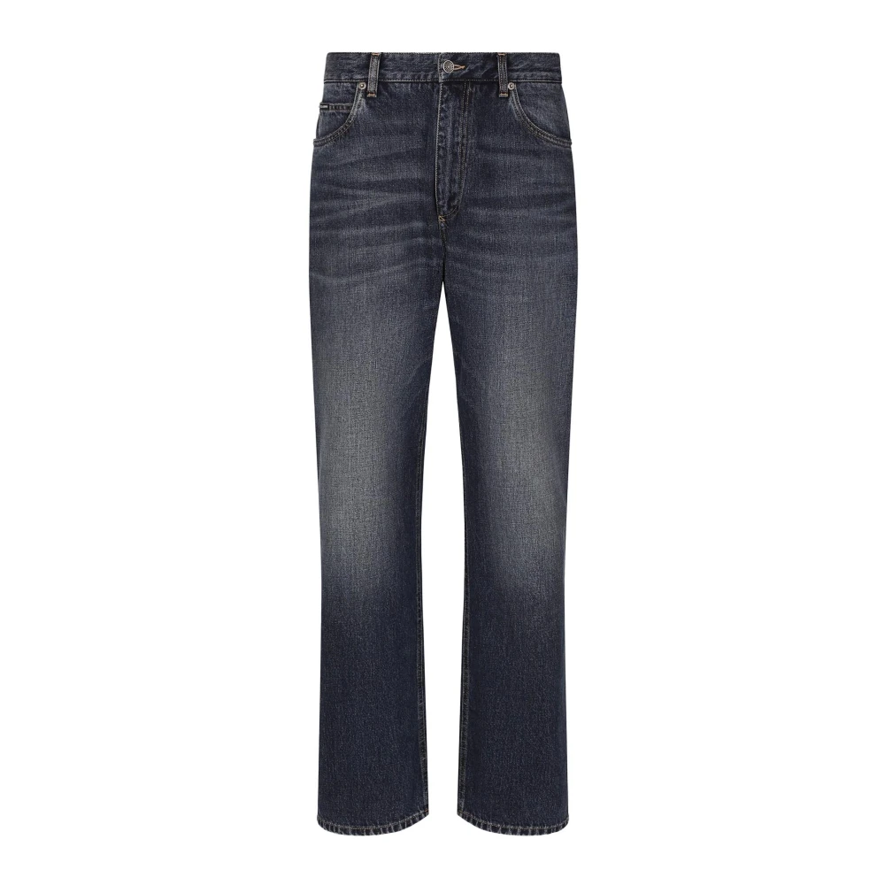 Dolce & Gabbana Denim Oversize Jeans Blue Heren