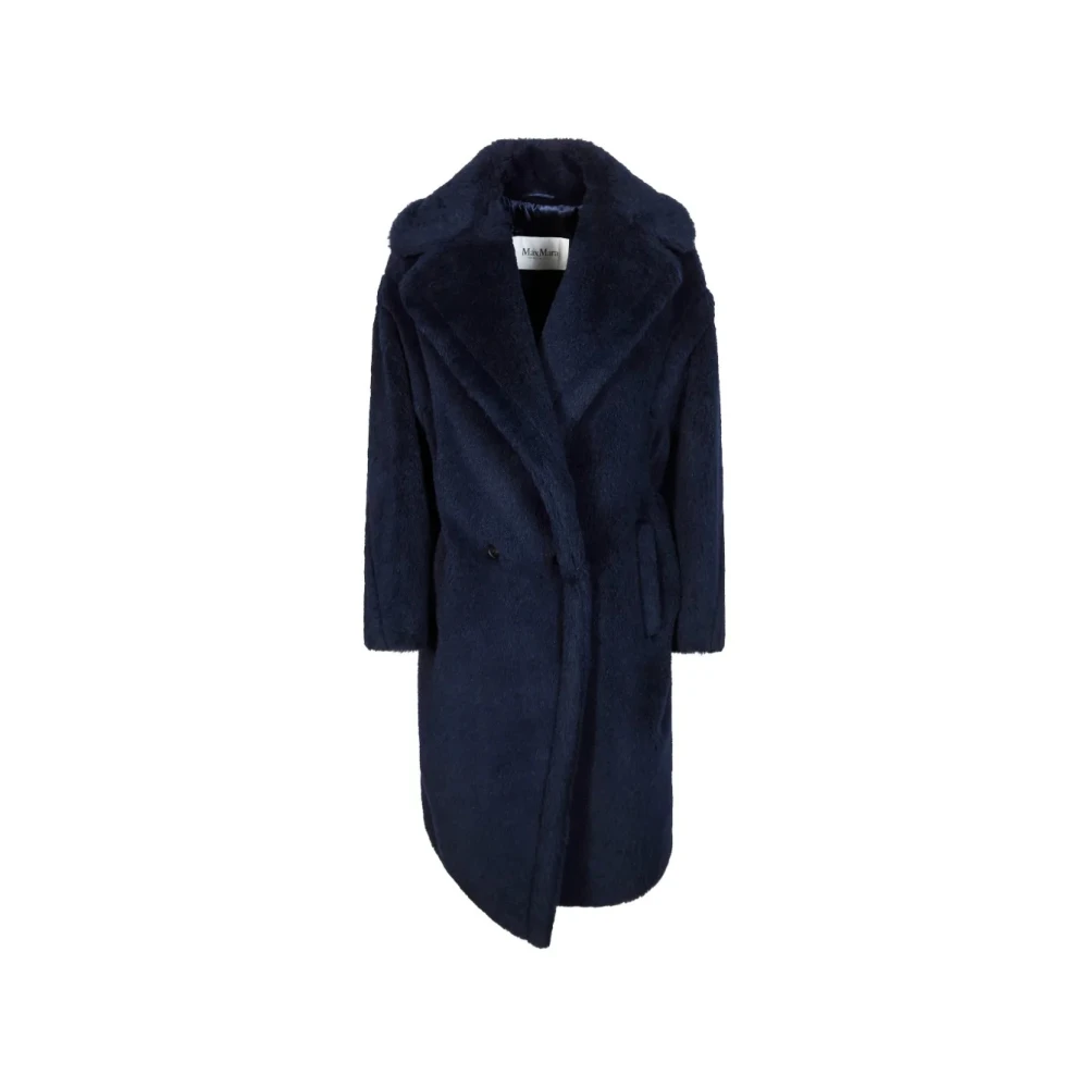 Max Mara Women's Blue Tedgirl Coat - Double-Breasted Coats - M - Coats