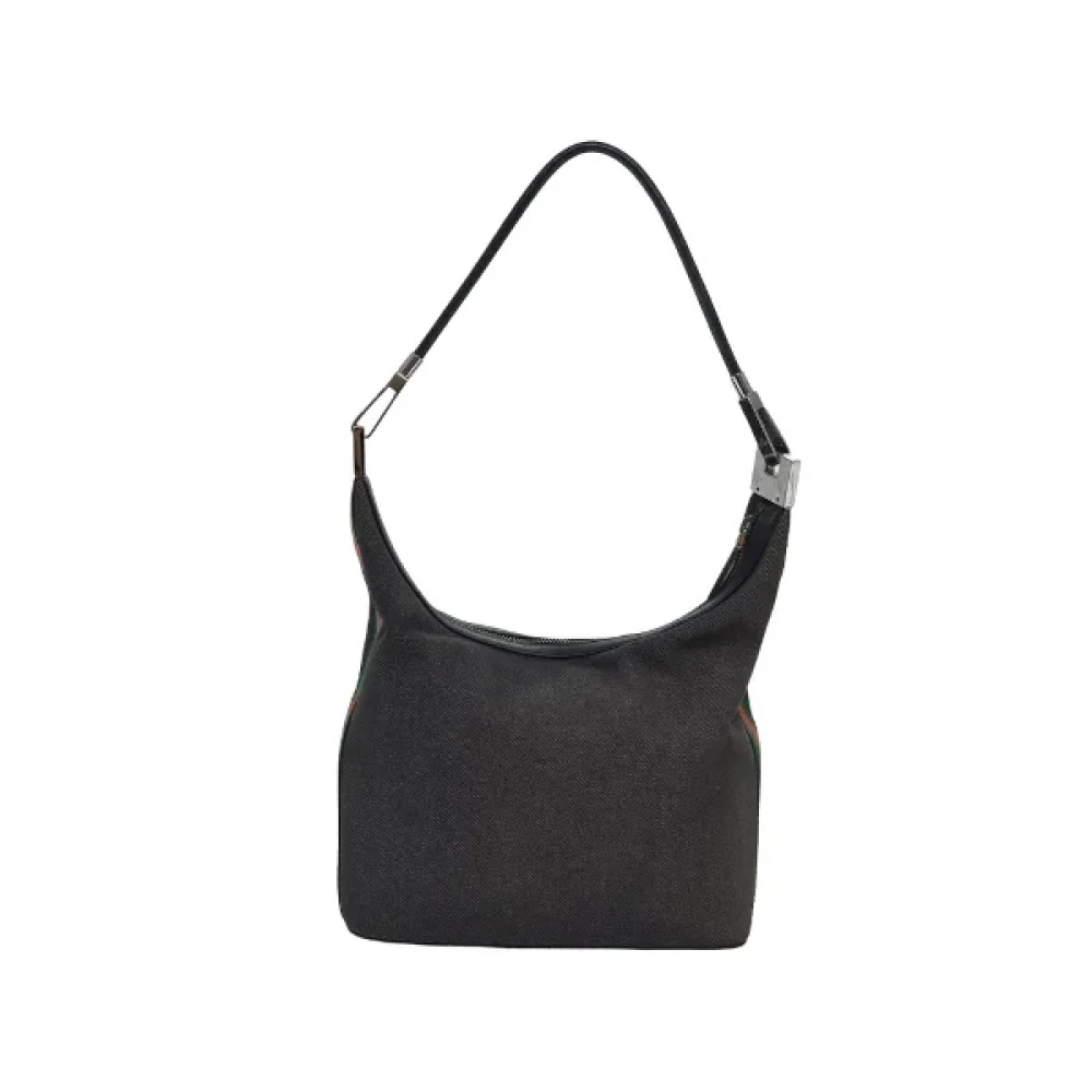 Gucci Vintage Pre-owned Cotton gucci-bags Gray Dames