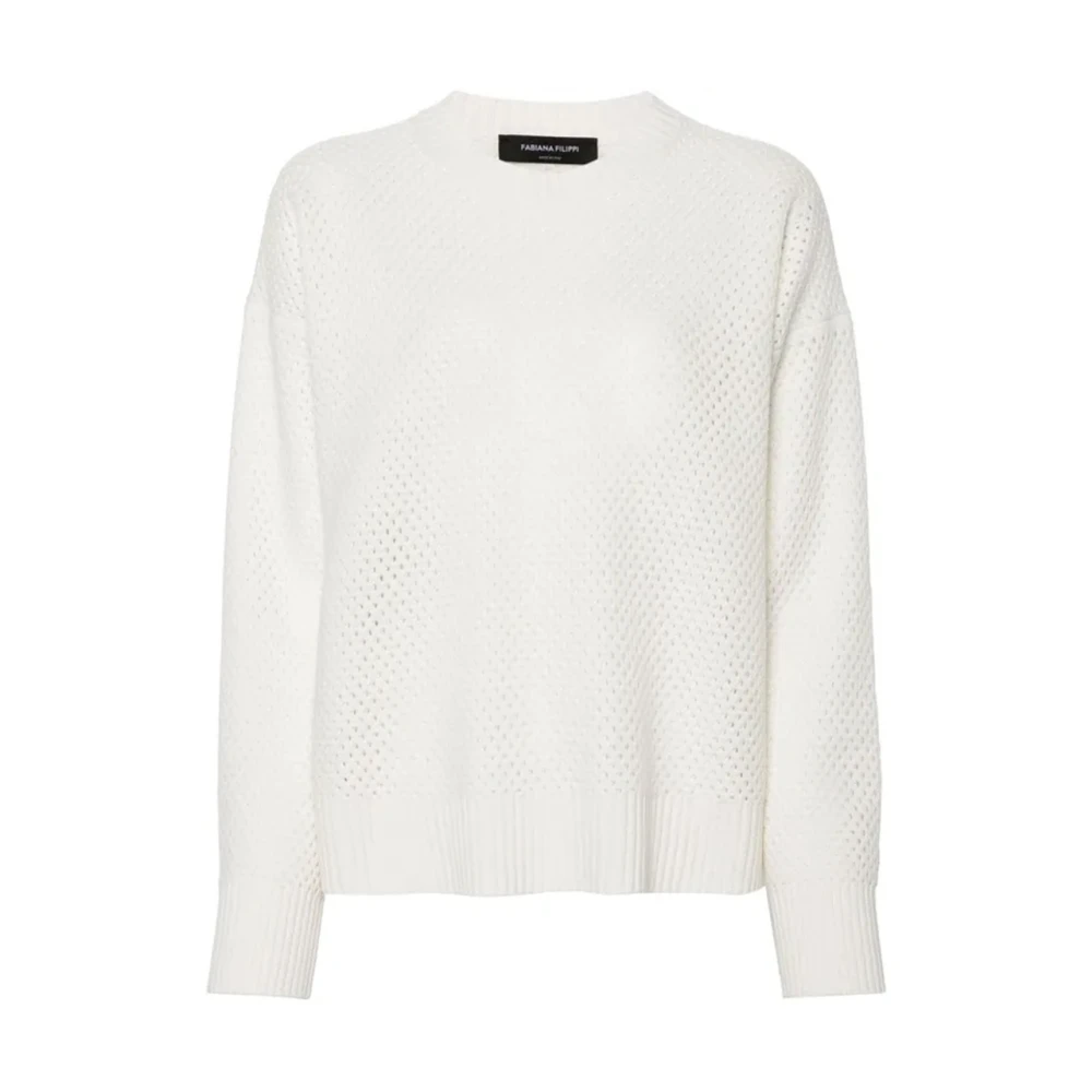 Fabiana Filippi Luxe gebreide kleding voor vrouwen White Dames