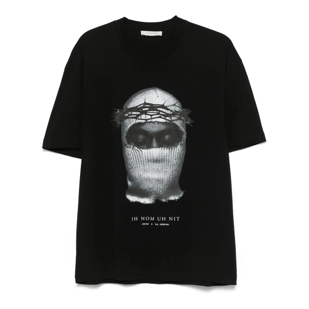 IH NOM UH NIT Zwart Katoenen Logo Print T-shirt Black Heren
