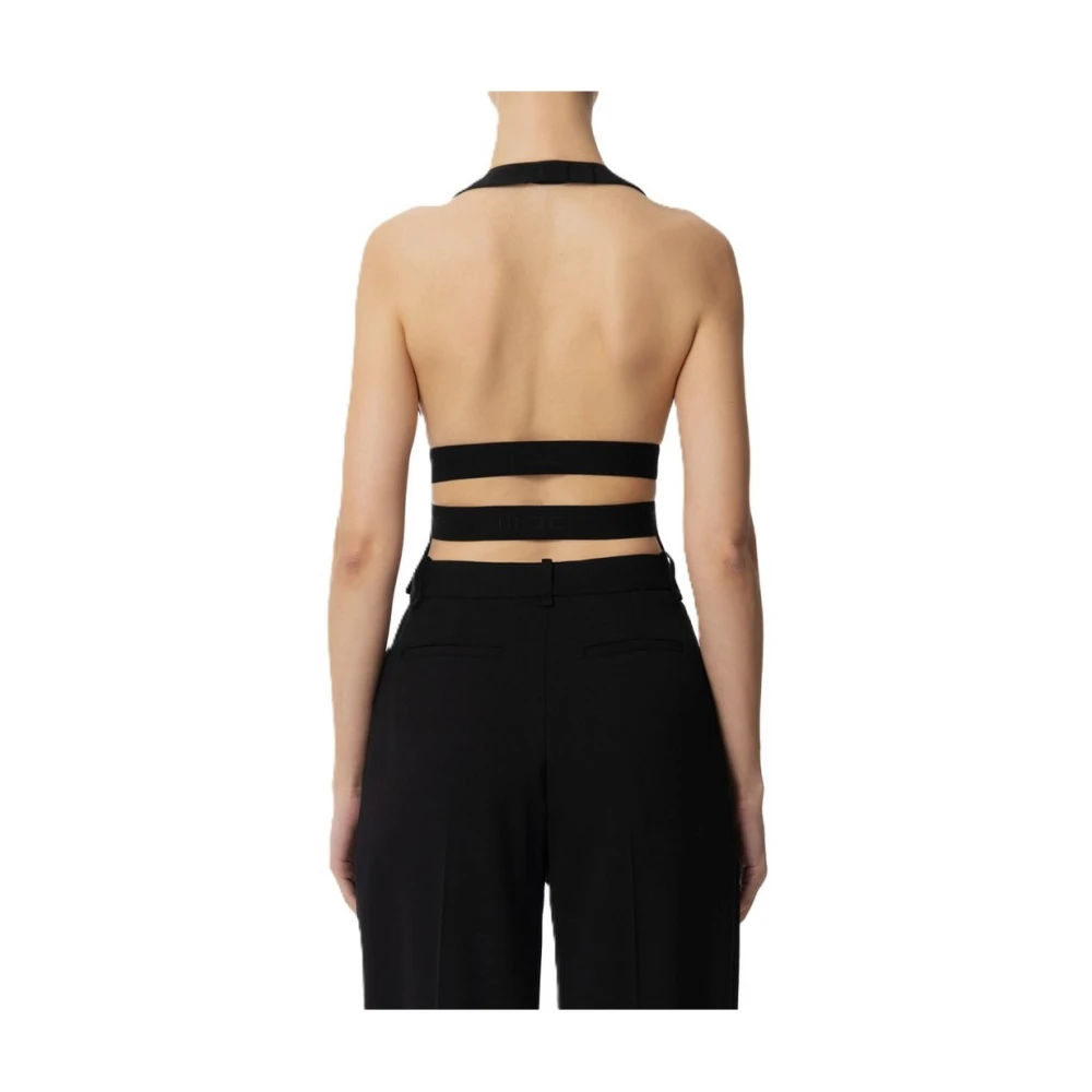 Elisabetta Franchi Acetaatvest Black Dames
