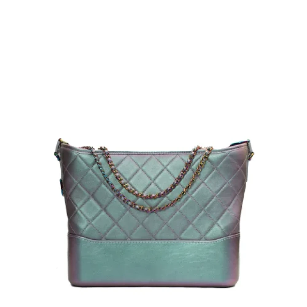 Chanel Vintage Pre-owned Leather chanel-bags Purple Dames
