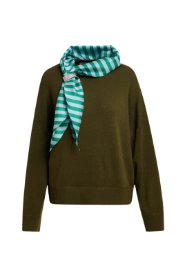 Kurtis Pullover med scarf