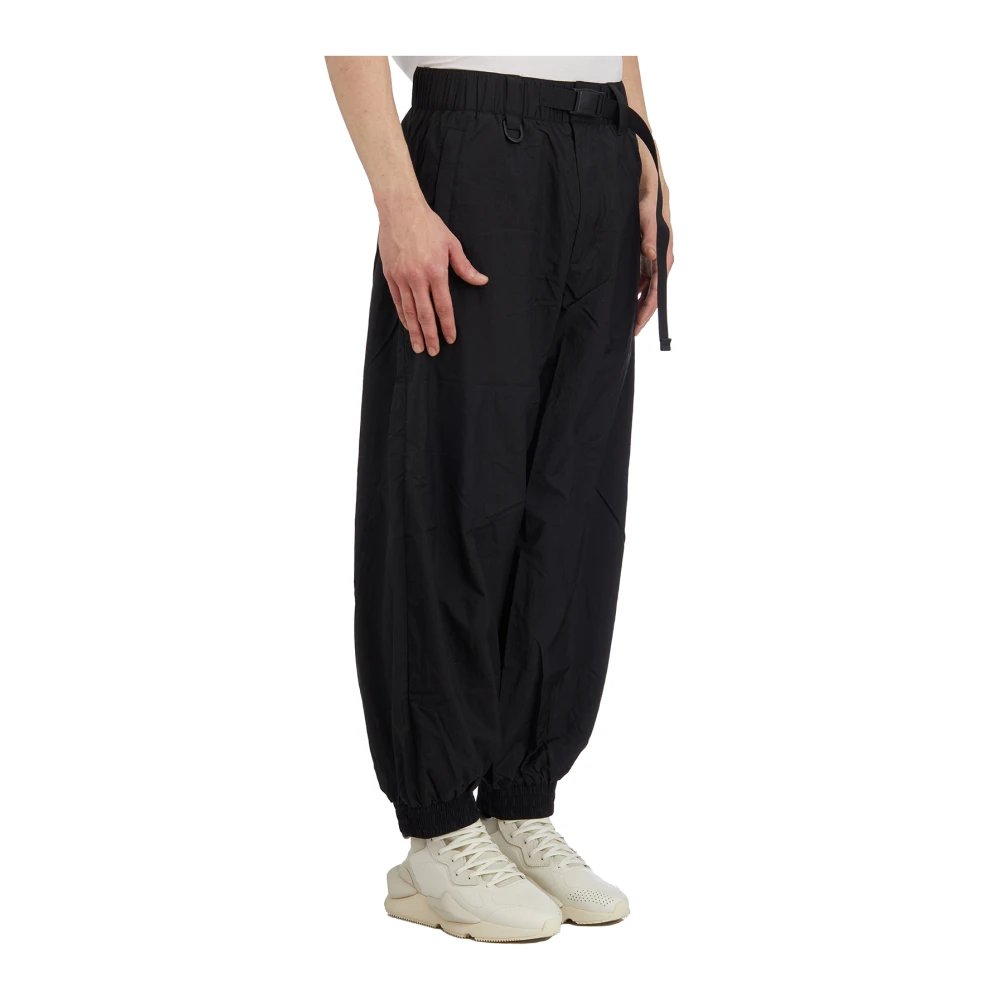 Y-3 Nylon Jogger Broek Black Heren