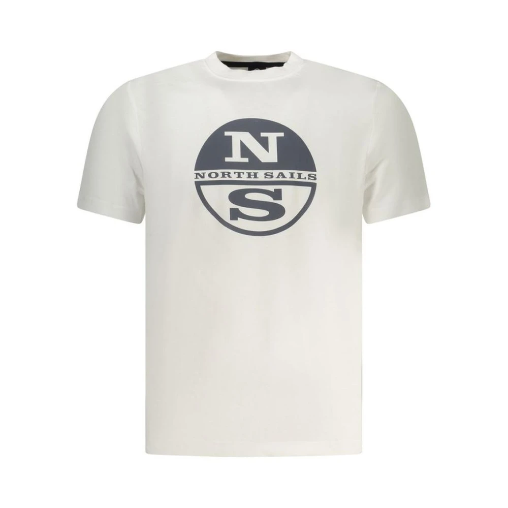 North Sails Men's White T-Shirts, Xl, Cotton Sportswear Top