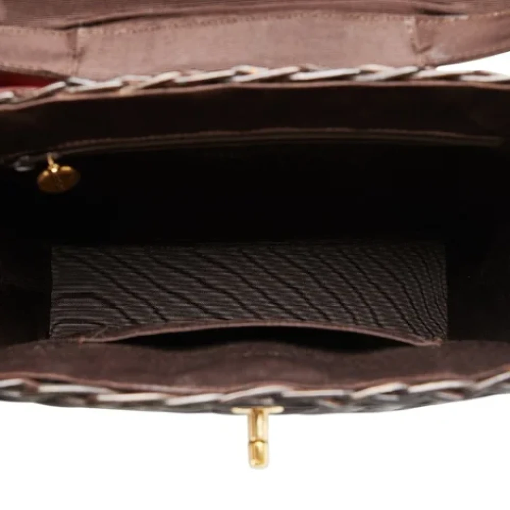 Chanel Vintage Pre-owned Fabric chanel-bags Brown Dames
