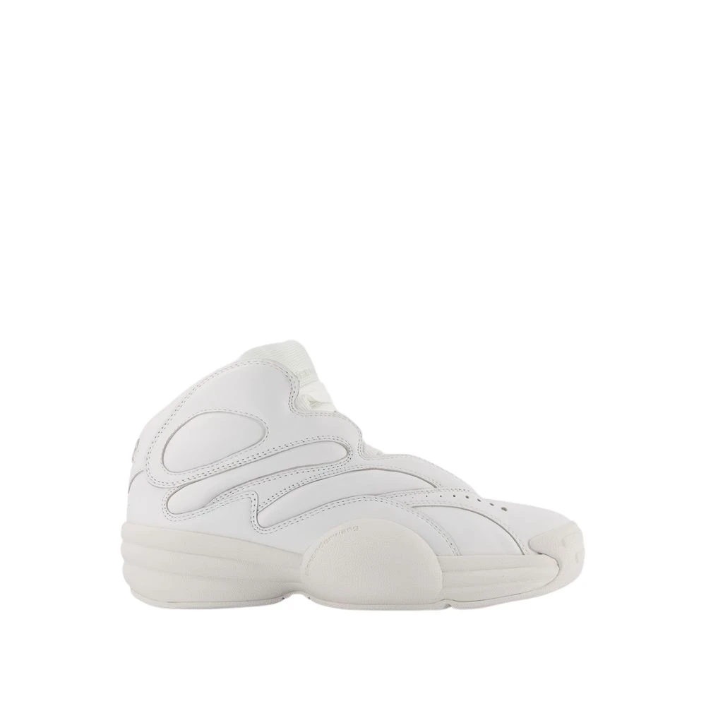 Alexander Wang Witte Leren Hoop Sneakers Suède Kalfsleer Dames Schoenen