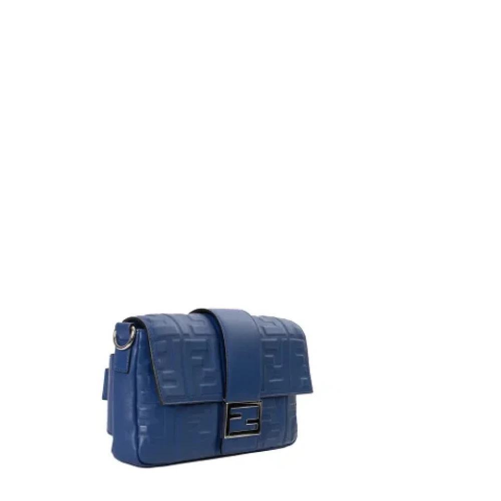 Fendi Vintage Pre-owned Leather fendi-bags Blue Dames