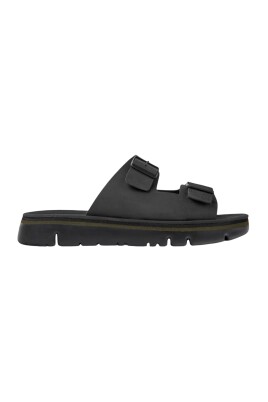 black-leather-slide-sandal-casual-buckle