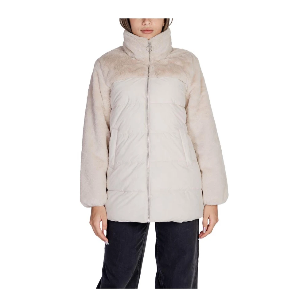 Only Polyester Jassen & Mantels Collectie Beige Dames