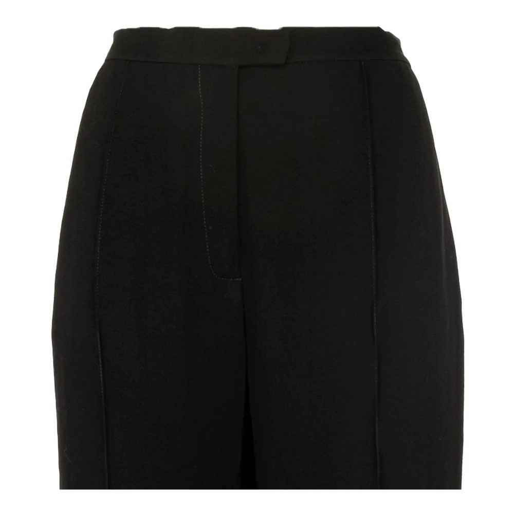 Manila Grace Elegante Palazzo Broek voor Vrouwen Black Dames