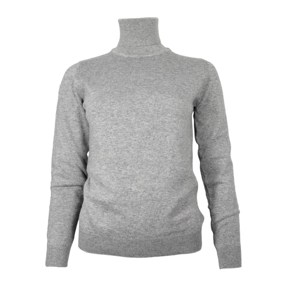 Cashmere Company Grijze Cashmere Dolcevita Trui Gray Dames