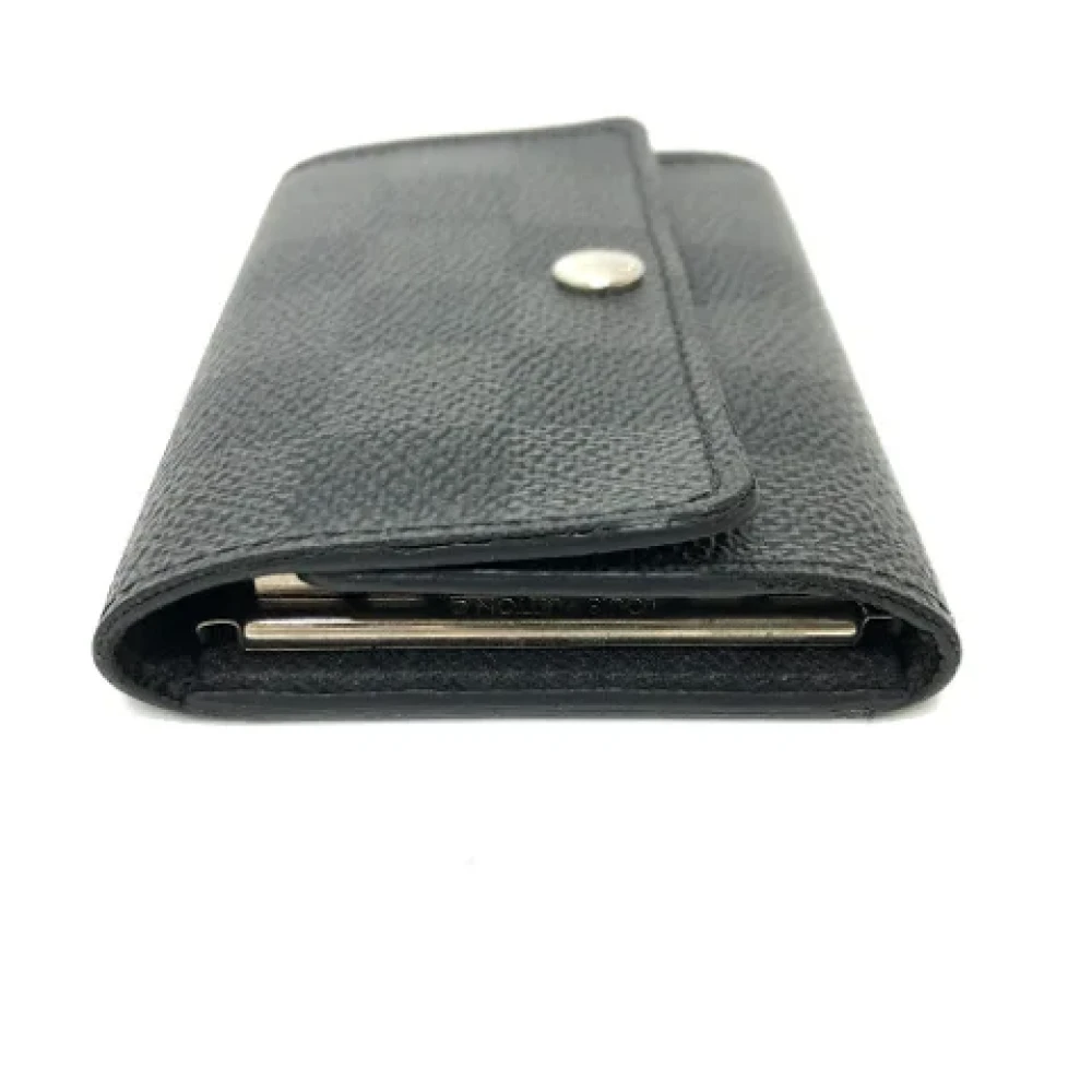 Louis Vuitton Vintage Pre-owned Cotton key-holders Black Dames