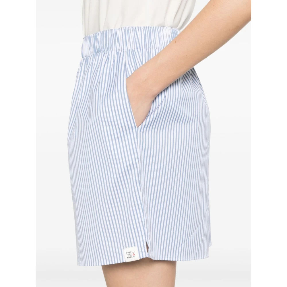 Peuterey Witte Zomer Shorts Dameskleding Blue Dames