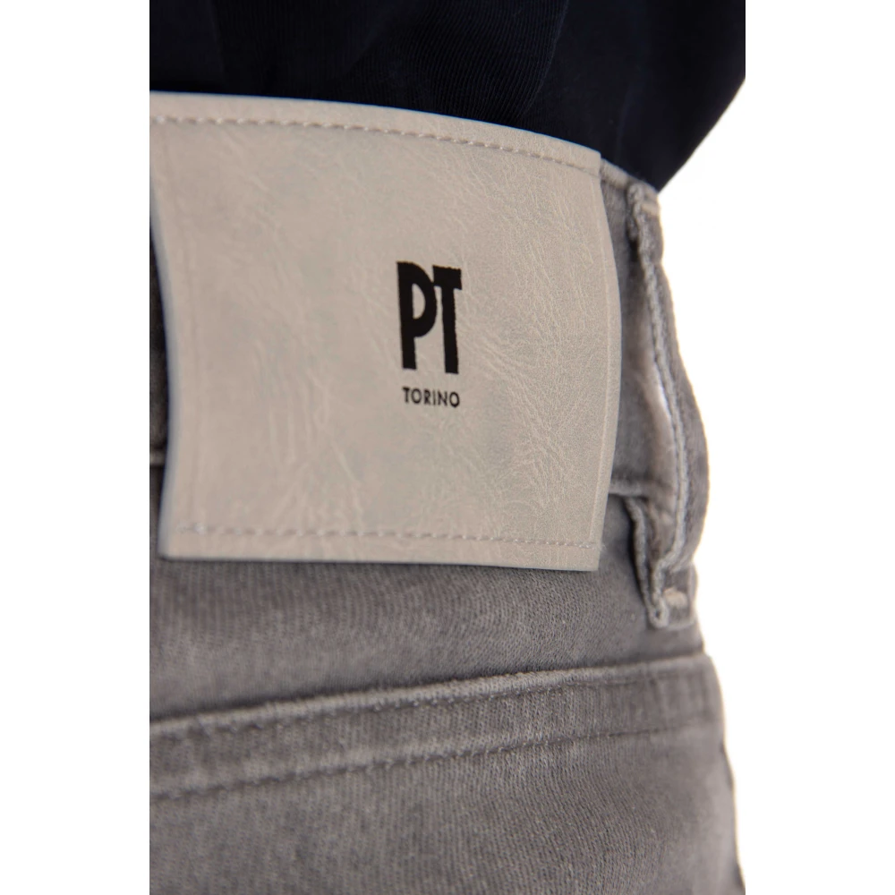 PT Torino Grijze Denim Swing Fit Jeans Gray Heren