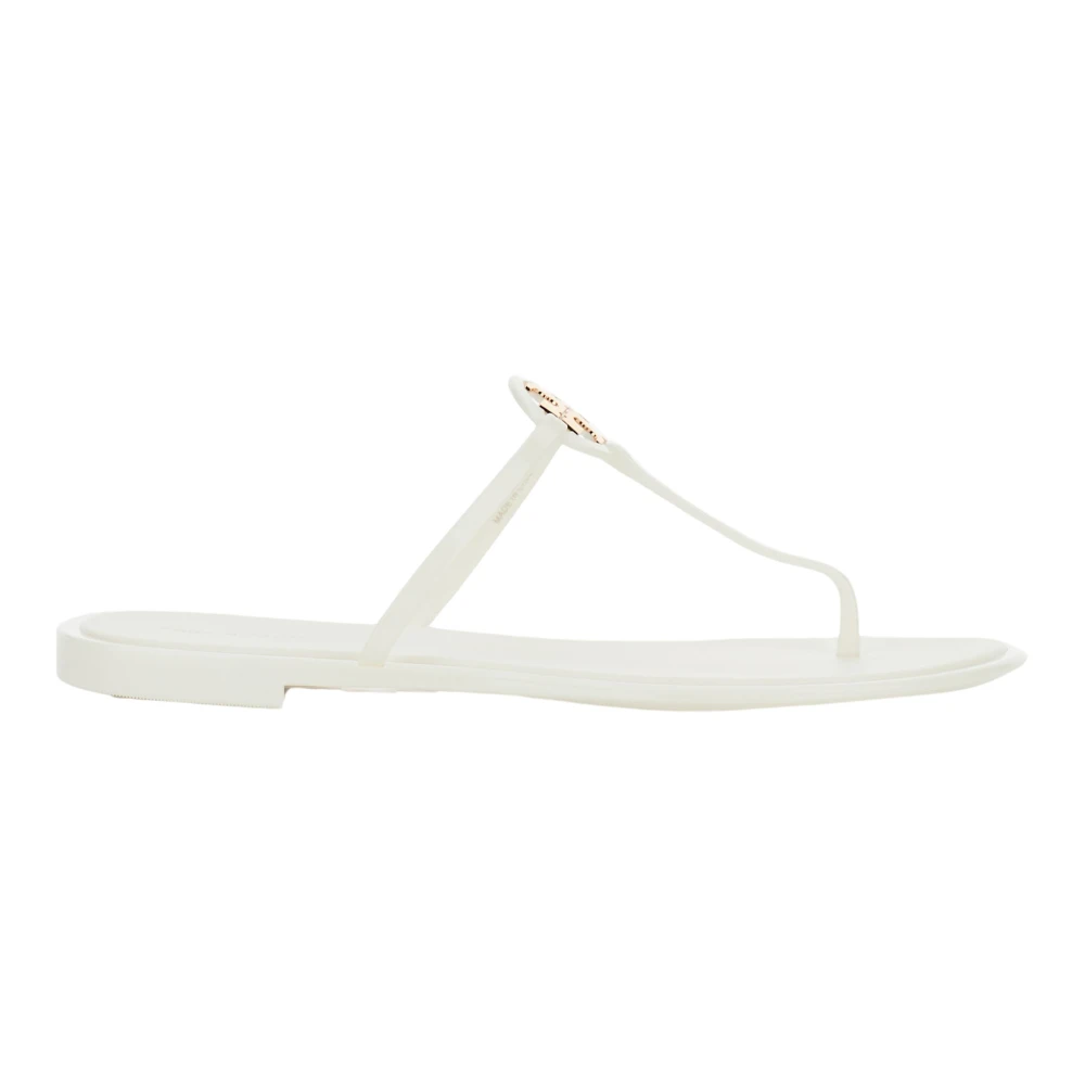 Tory Burch Women's White Flip Flops, 4 Uk, Mini Miller Jelly Sandal