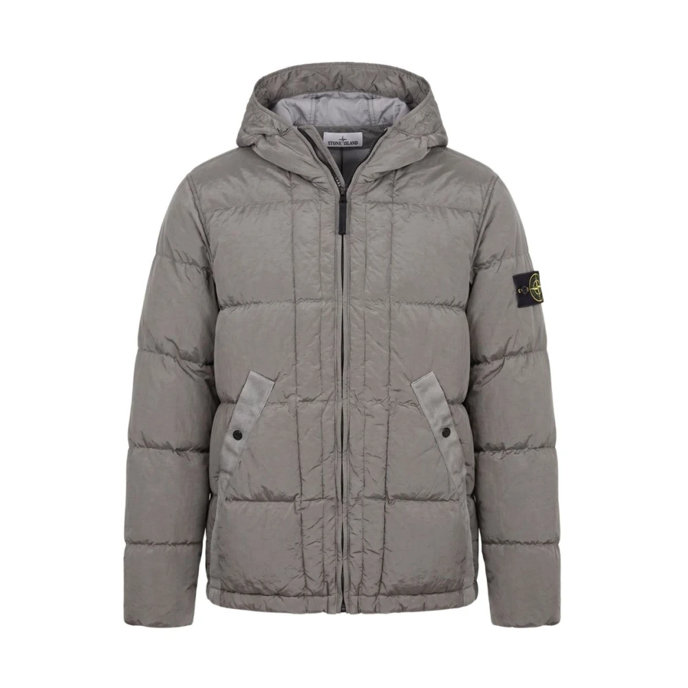 Stone Island , Winter Jackets, Male, Gray, M, Coats