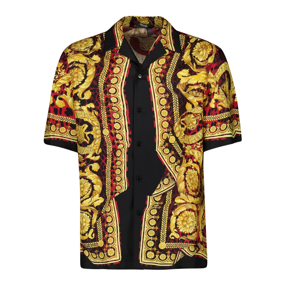 Versace Zijden Barocco Shirt Herfst-Winter 2024 Multicolor Heren