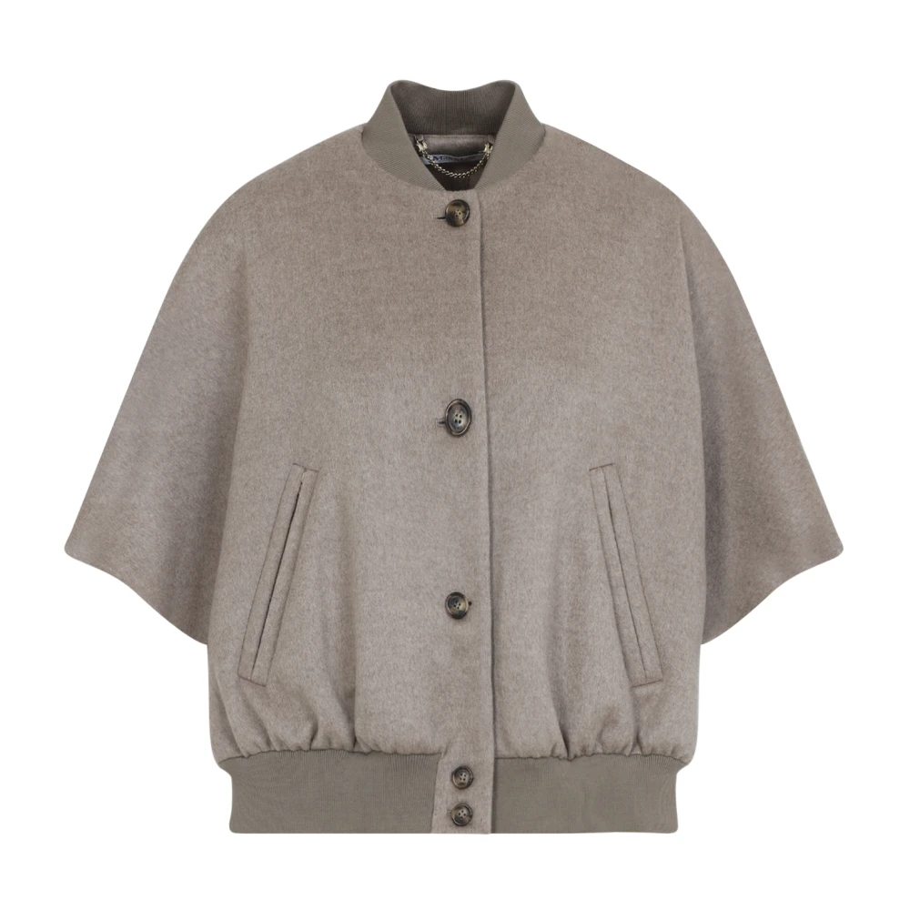 Max Mara - Jackets > Capes - Gray - Max Mara - Modalova