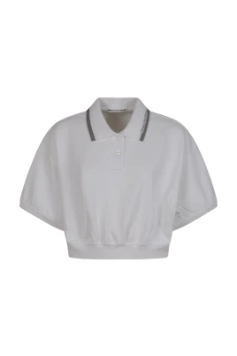 Relaxed Cropped Cinched Polo