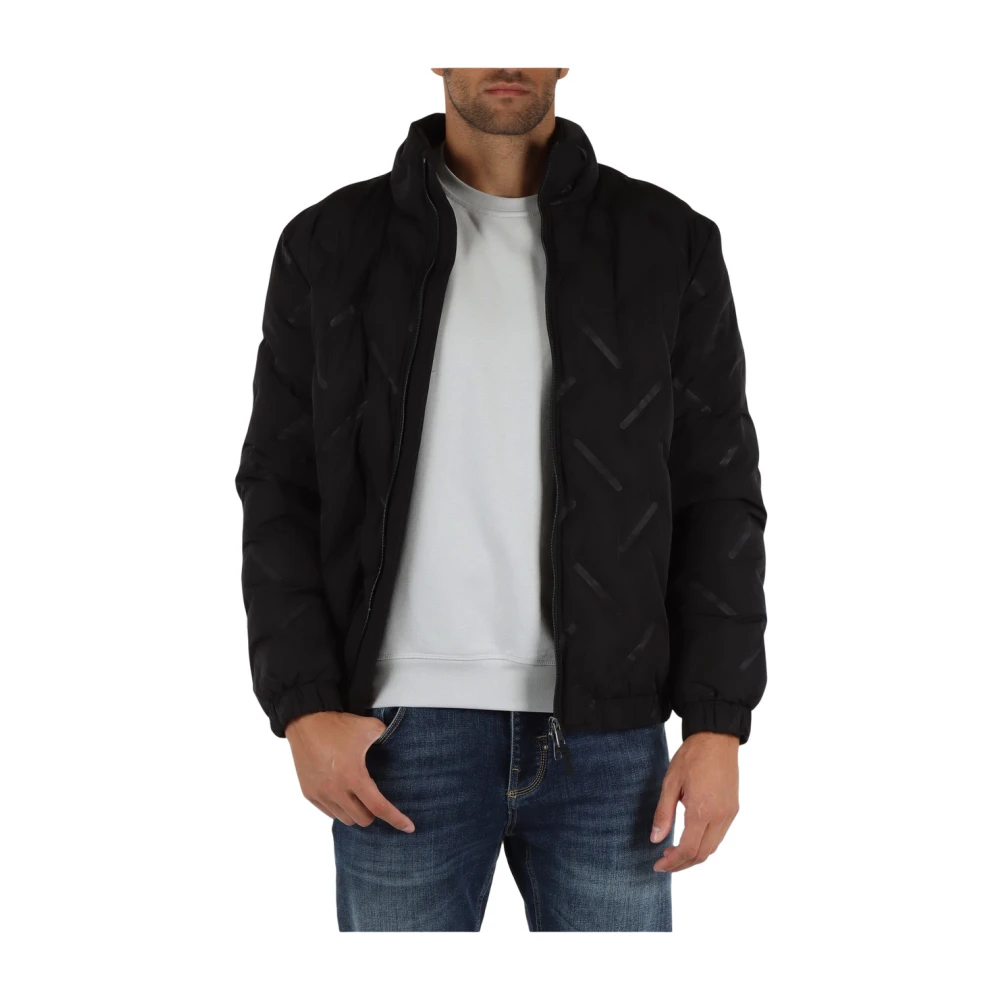 Antony Morato Gewatteerde jas met ritssluiting Black Heren