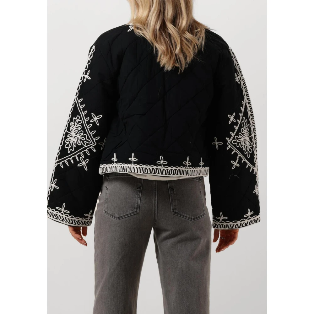 Y.A.S Quilt Jacket voor stijlvolle vrouwen Black Dames
