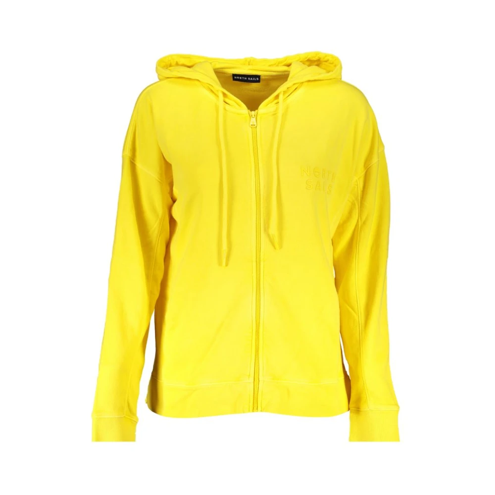 North Sails Gul Hoodie med Dragkedja Yellow, Dam