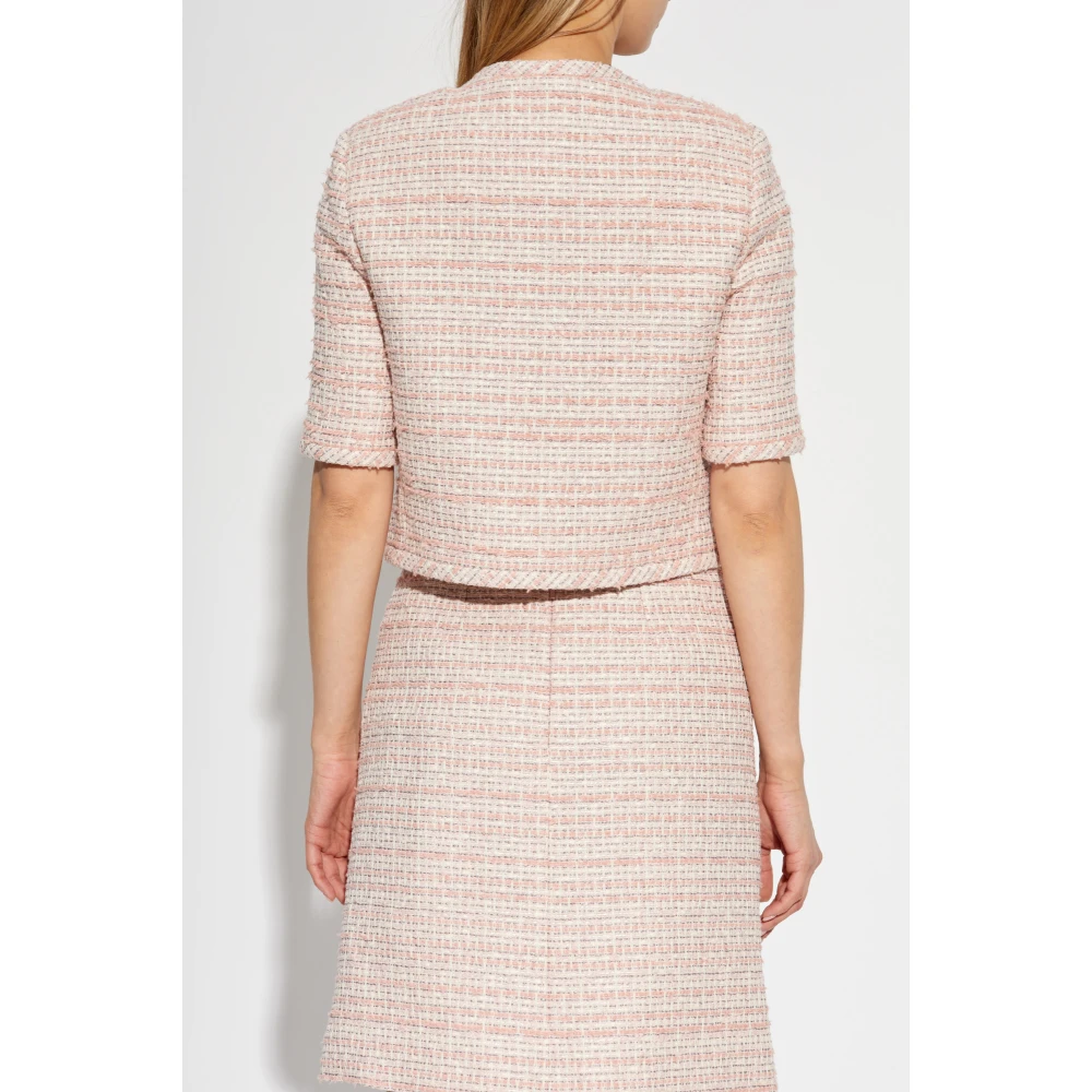 Versace Tweed Blazer Pink Dames