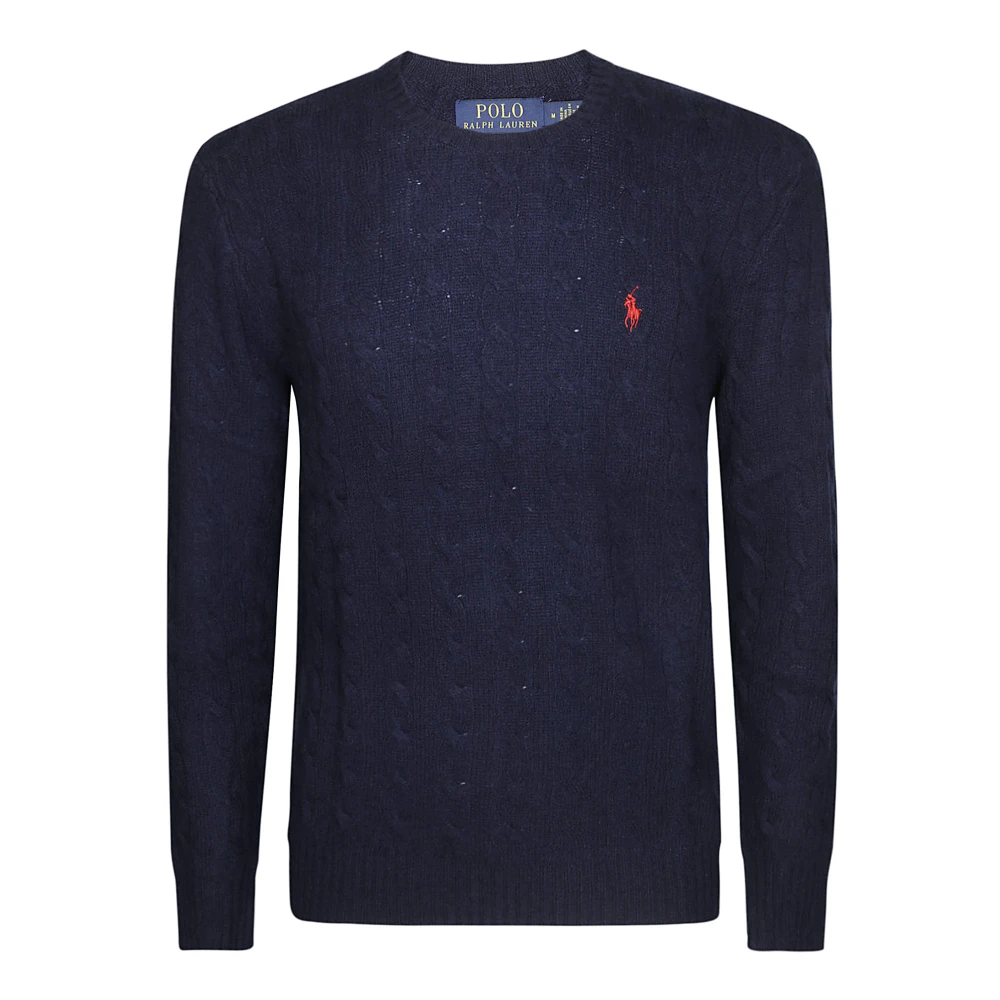 Polo Ralph Lauren Wollen Crewneck Trui Blue Heren