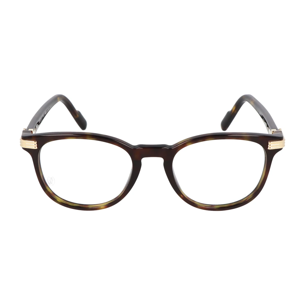 Cartier Vierkante acetaat brilmontuur model 0221O Brown Unisex