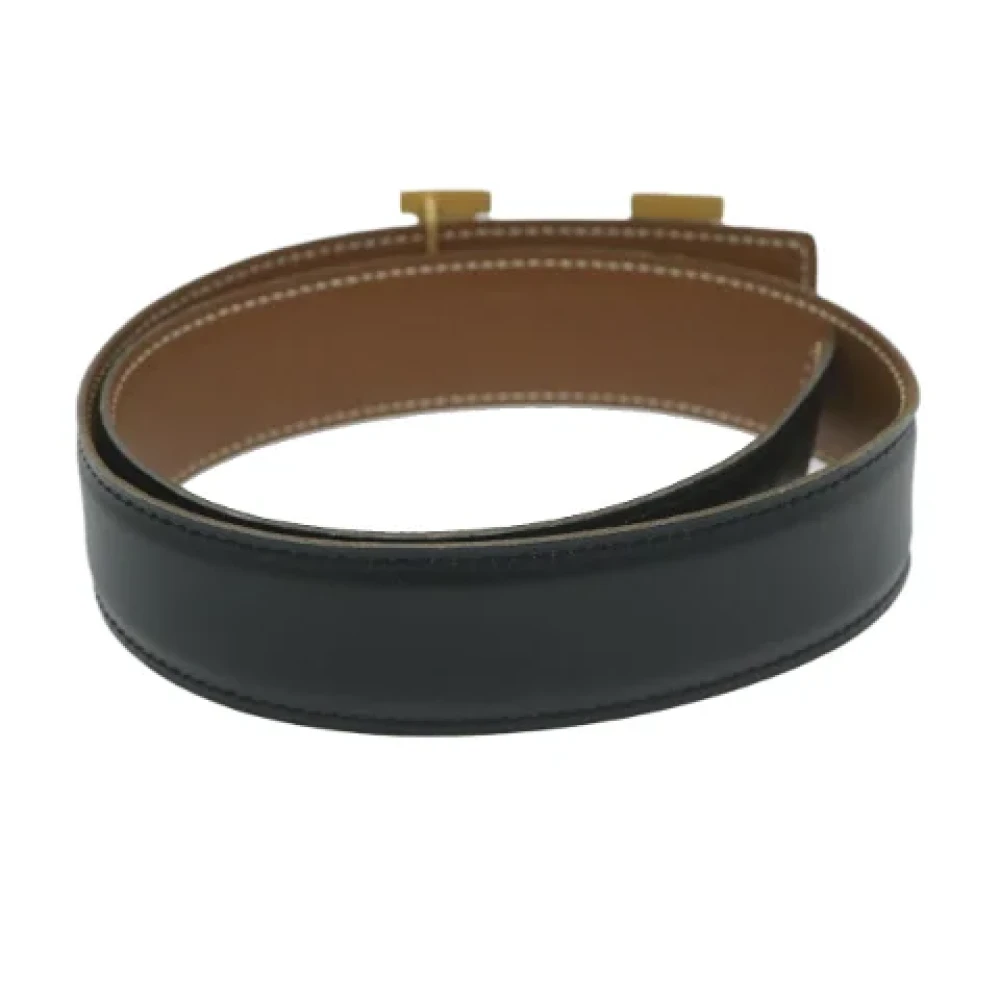 Hermès Vintage Pre-owned Leather belts Black Dames