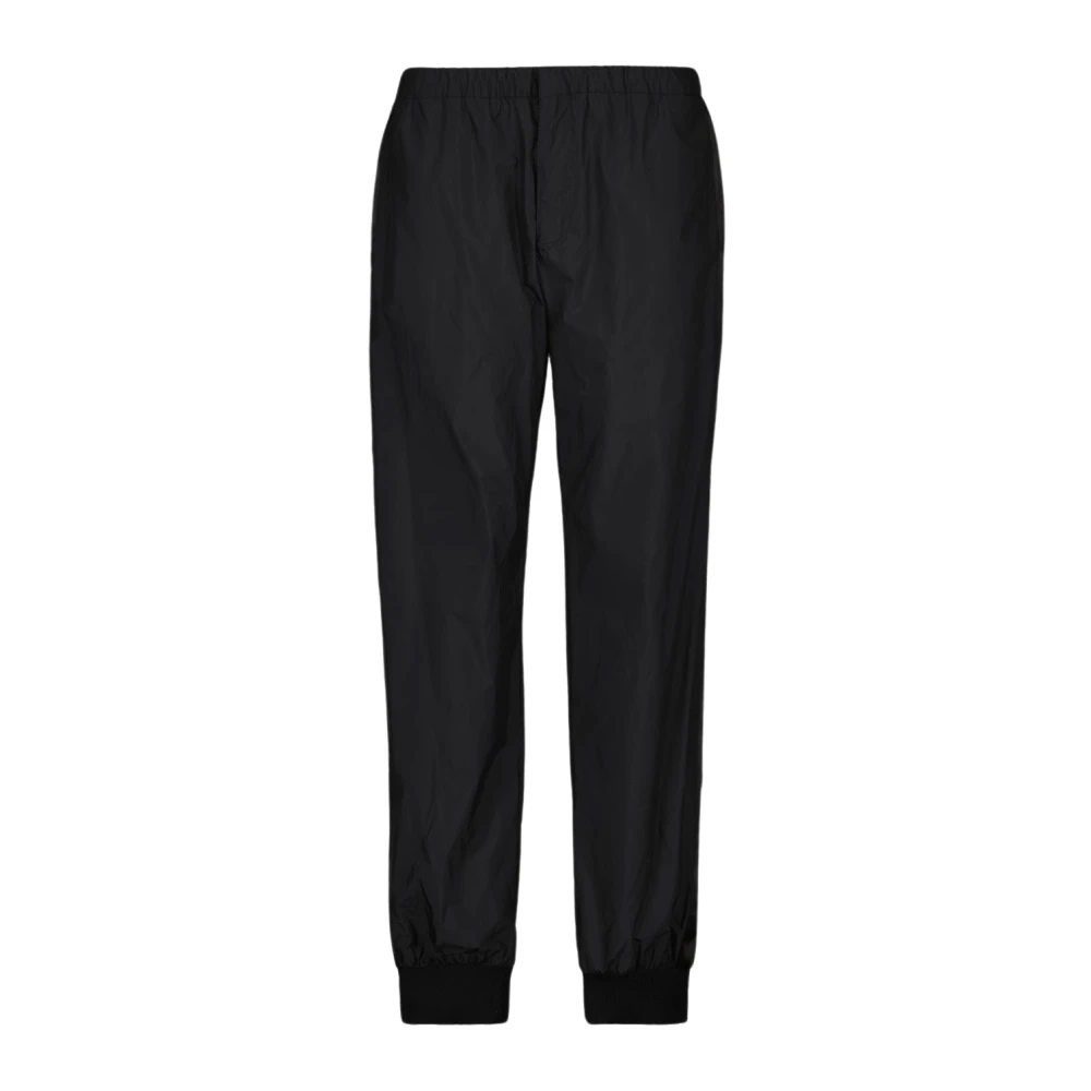 Prada Zijden en nylon joggingbroek Black Heren