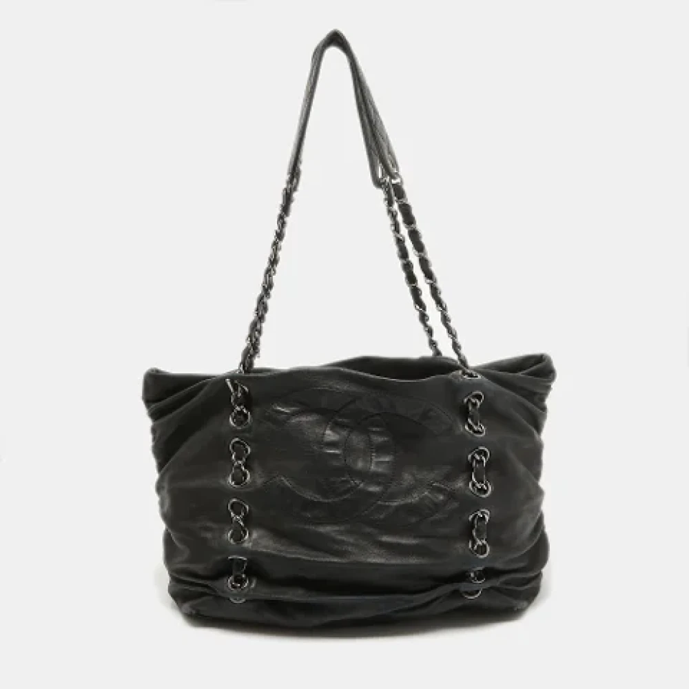 Chanel Vintage Pre-owned Leather chanel-bags Black Dames