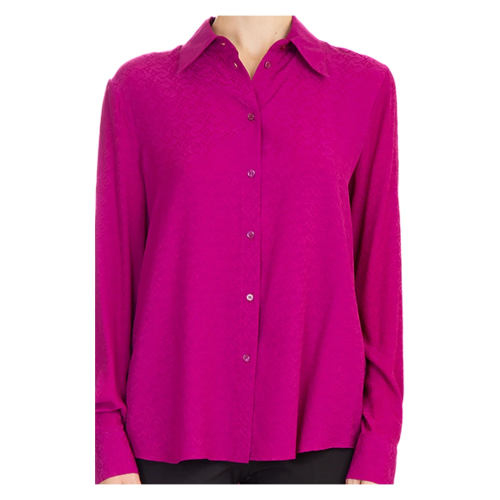 pinko VIB Smorzare Shirt in Trendy Stijl Purple Dames