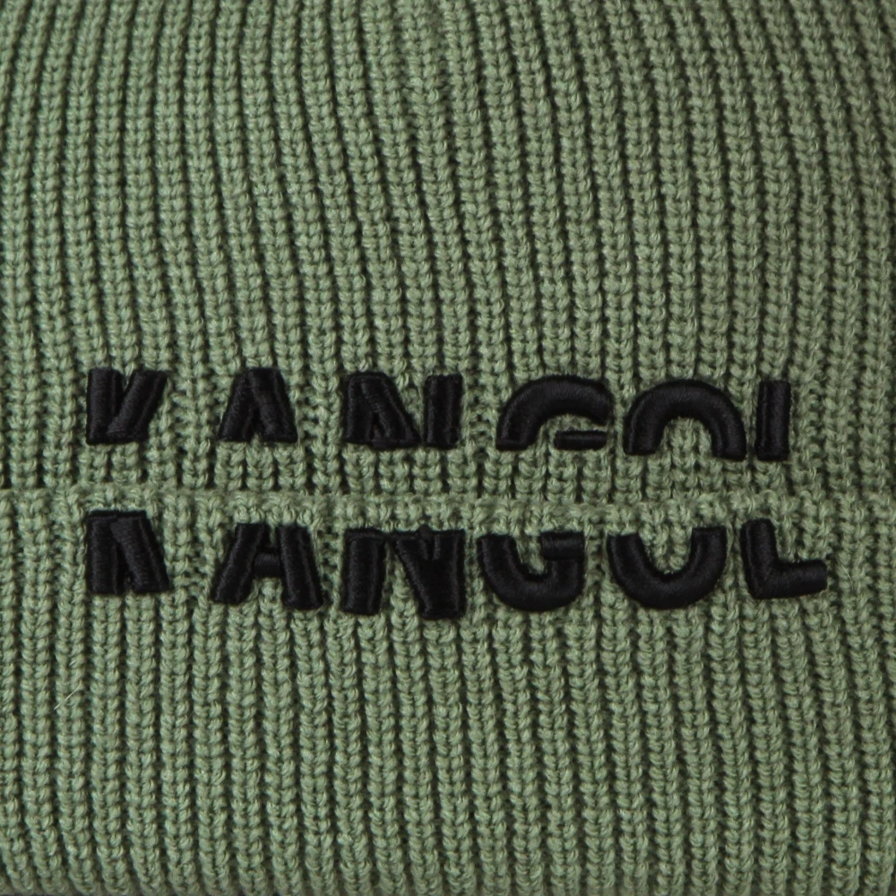 Kangol Geribbelde Winter Beanie Hoed Groen Green Heren