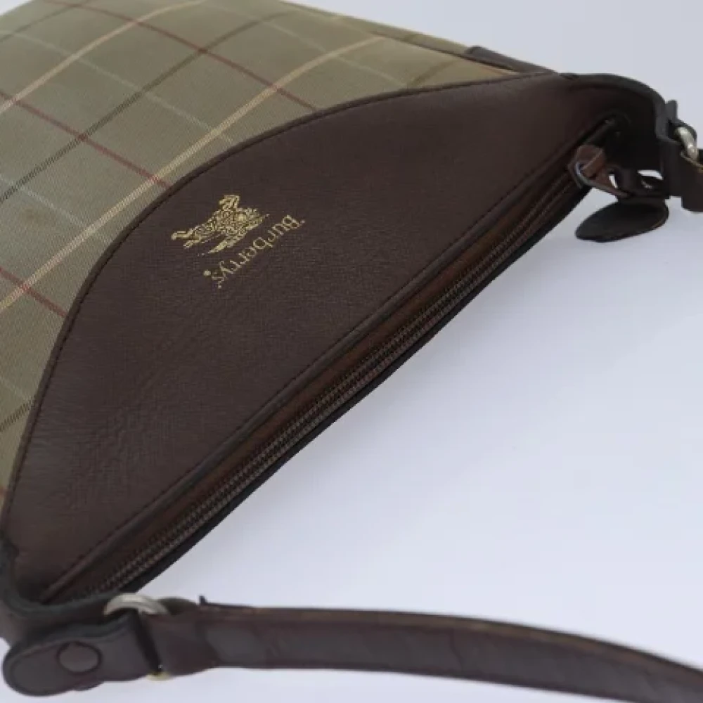Burberry Vintage Pre-owned Canvas shoulder-bags Brown Dames