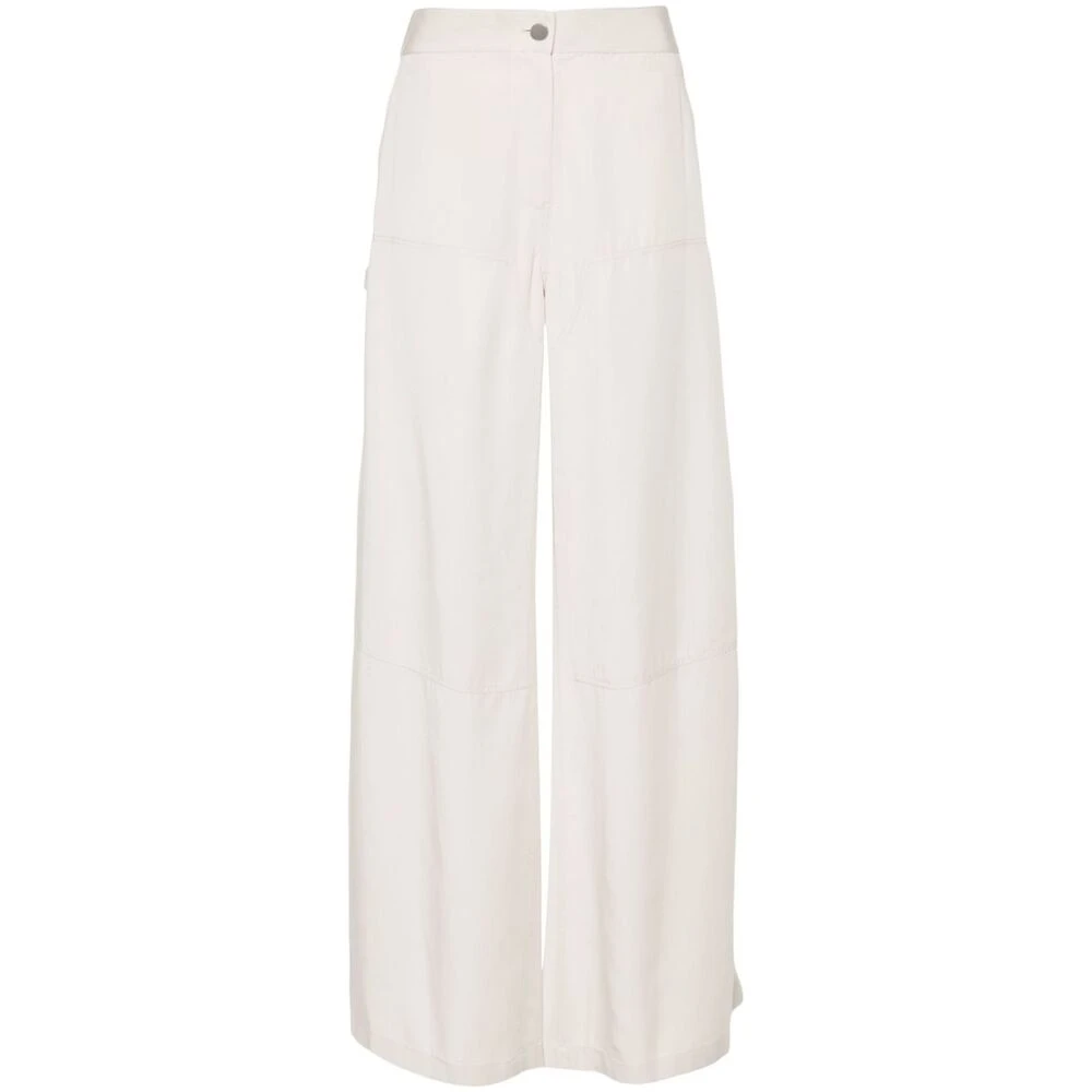 Theory Wijde Broek Beige Dames