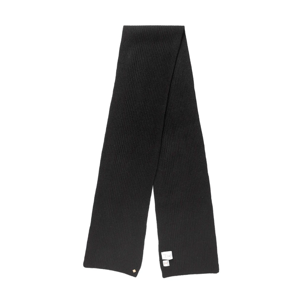 Casablanca Black Winter Scarves, Female, One Size, Stylish Knit Cardigan For Winter Season