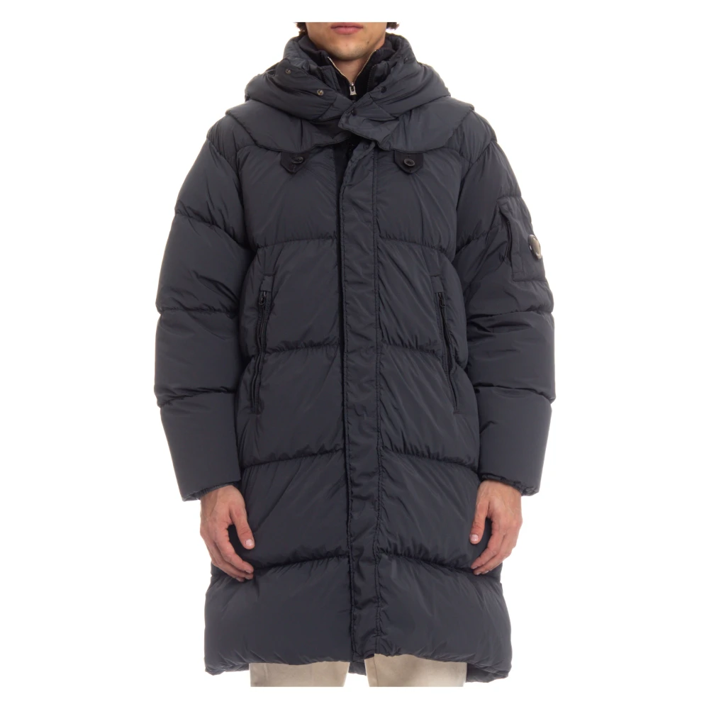 C.p. Company Men's Gray Grey Parka With Detachable Hood - Parkas - M - Coats