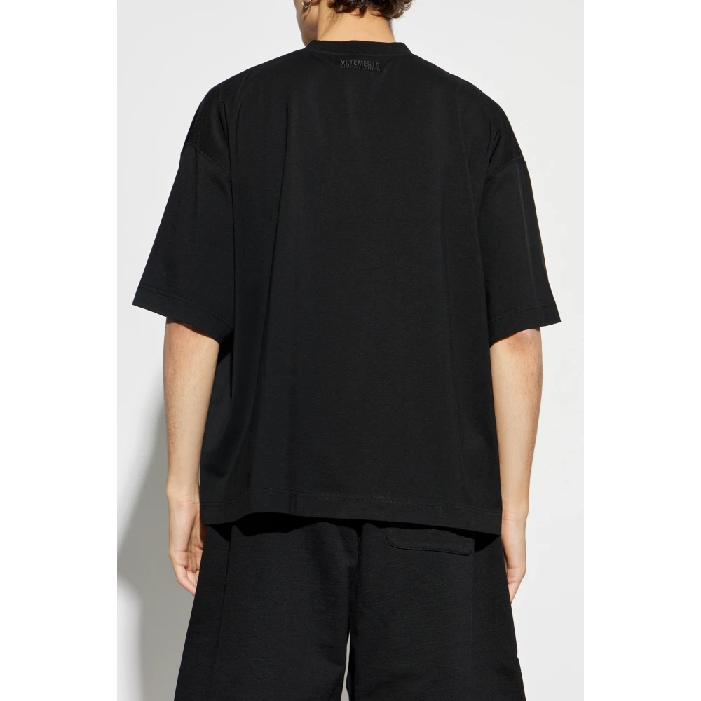 Vetements T-shirt met print Black Heren