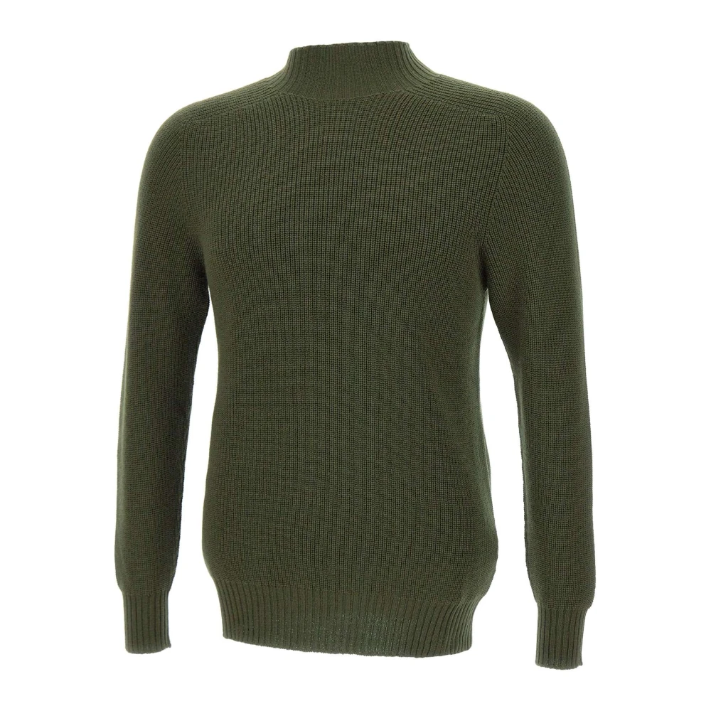 Gran Sasso Wollen Trui Rain Wool Line Green Heren