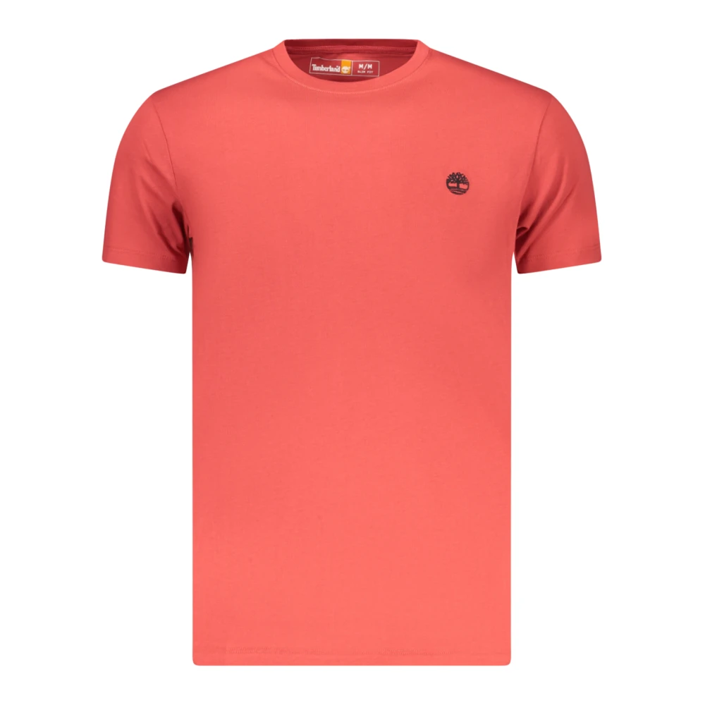 Timberland Men's Red T-Shirts, Xl, Slim-Fit Short-Sleeved T-Shirt
