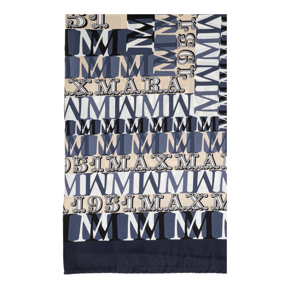 Max Mara Zijden sjaal Blue Dames