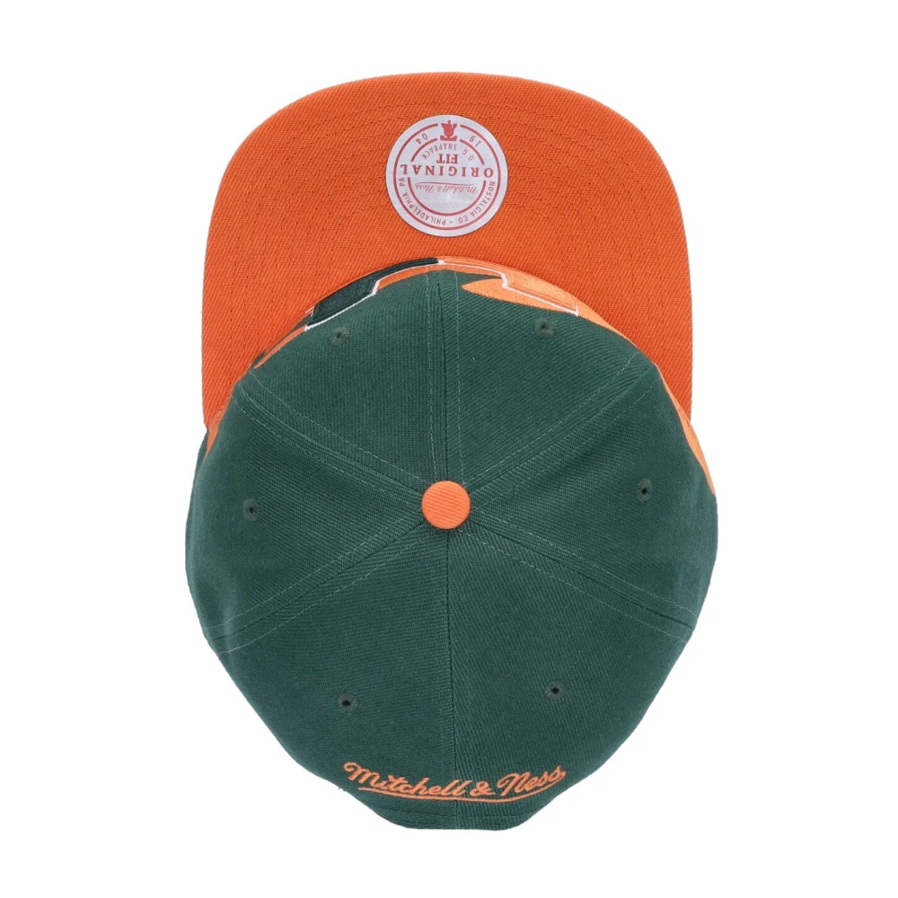 Mitchell & Ness Ncaa Sharktooth Snapback Cap Green Heren