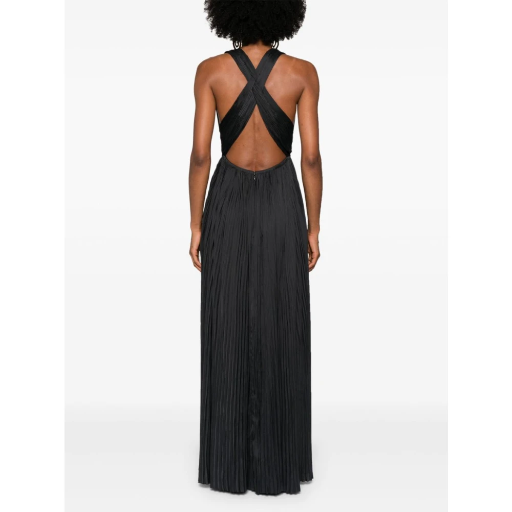 Ulla Johnson Zwarte Jurk Aw24 Black Dames